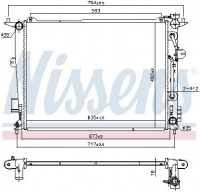 Chladič motoru NISSENS 675074
