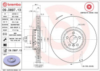 Brzdový kotouč BREMBO 09.D897.13