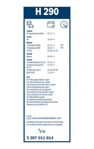 List stěrače BOSCH 3397011814 - 300mm