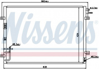 Chladič klimatizace NISSENS 94636 Chladič klimatizace NISSENS 94636
