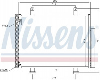 Chladič klimatizace NISSENS 940356