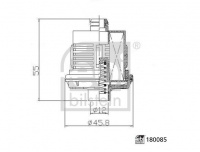 Hydraulický filtr, haldex-spojka FEBI BILSTEIN 180085