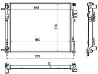 Chladič, chlazení motoru NRF 58333