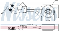 Chladič motorového oleje NISSENS 91105
