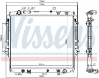 Chladič motoru NISSENS 606068