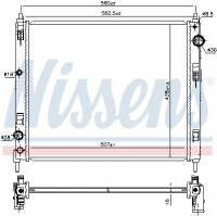 Chladič motoru NISSENS 606119
