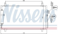 Chladič klimatizace NISSENS 94935