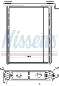 Výměník tepla NISSENS 73343