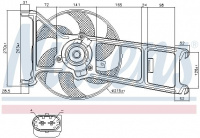 Ventilátor chladiče NISSENS 85023