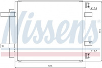 Chladič klimatizace NISSENS 94866