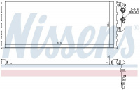 Chladič vody NISSENS 60872 Chladič vody NISSENS 60872