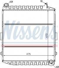 Chladič motoru NISSENS 61450
