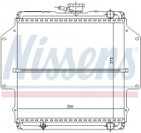 Chladič motoru NISSENS 64184 Chladič motoru NISSENS 64184