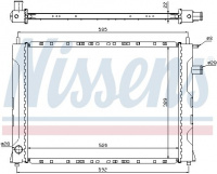Chladič motoru NISSENS 642111