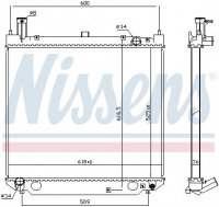 Chladič motoru NISSENS 64858A