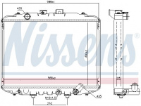 Chladič motoru NISSENS 67034