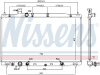 Chladič motoru NISSENS 681405