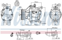 Kompresor klimatizace NISSENS 890036
