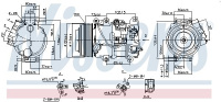 Kompresor klimatizace NISSENS 890141 Kompresor klimatizace NISSENS 890141