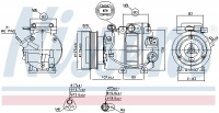 Kompresor klimatizace NISSENS 890150
