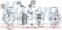 Kompresor klimatizace NISSENS 890176 Kompresor klimatizace NISSENS 890176