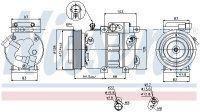 Kompresor klimatizace NISSENS 89285