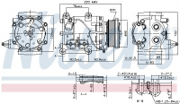 Kompresor klimatizace NISSENS 89365