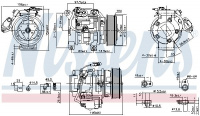 Kompresor klimatizace NISSENS 89433