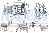 Kompresor klimatizace NISSENS 89465