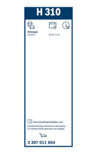 List stěrače BOSCH (BO 3397011654) - 300 mm