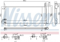 Chladič klimatizace NISSENS 940666 Chladič klimatizace NISSENS 940666
