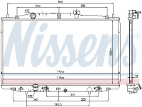 Chladič motoru NISSENS 69475