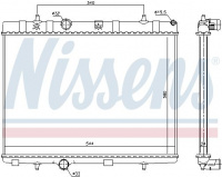 Chladič motoru NISSENS 636007