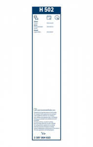 Stěrač BOSCH (BO 3397004633) - 500mm