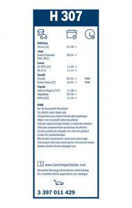 Stěrač BOSCH (BO 3397011429) - 300mm