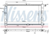 Chladič motoru NISSENS 61651A