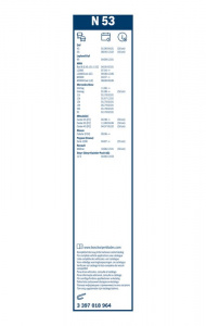 Stěrač BOSCH (BO 3397018964) - 530mm