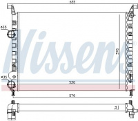 Chladič motoru NISSENS 61684
