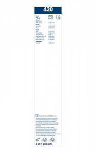 Sada stěračů BOSCH (BO 3397118500) - 425mm + 425mm
