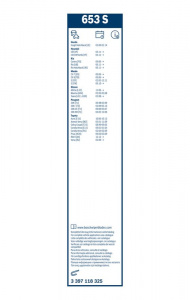 Sada stěračů BOSCH (BO 3397118325) - 650mm + 400mm