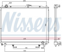 Chladič motoru NISSENS 628985