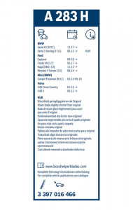 List stěrače BOSCH (BO 3397016466) - 280mm zadní