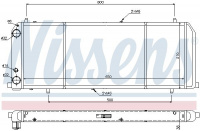 Chladič motoru NISSENS 604201