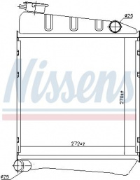 Chladič motoru NISSENS 60519 Chladič motoru NISSENS 60519