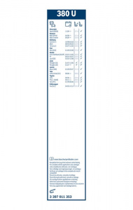 Stěrač BOSCH (BO 3397011353) - 380mm