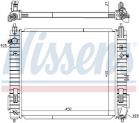 Chladič motoru NISSENS 606139
