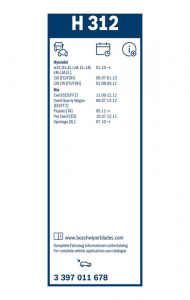 Stěrač BOSCH (BO 3397011678) - 300mm