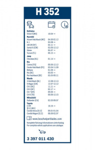 Stěrač BOSCH (BO 3397011430) - 350mm