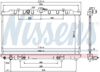 Chladič motoru NISSENS 69460 Chladič motoru NISSENS 69460