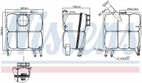 Vyrovnávací nádoba, chladicí kapalina NISSENS 996138